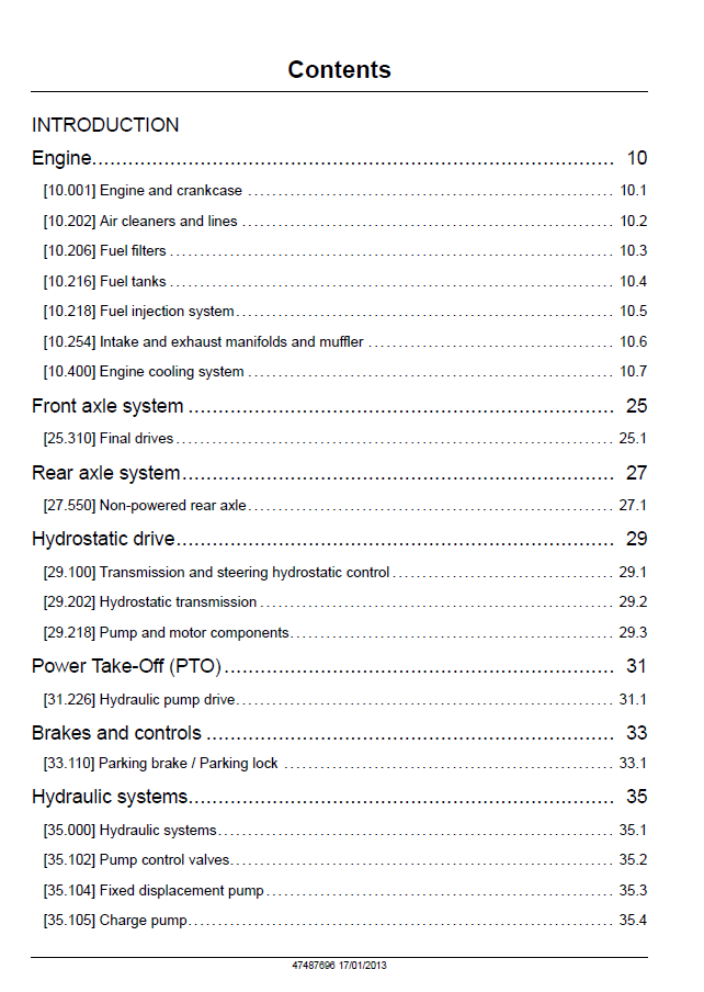 Official Service Manual 47487696 for New Holland H8060 and H8080 Self-Propelled Windrowers