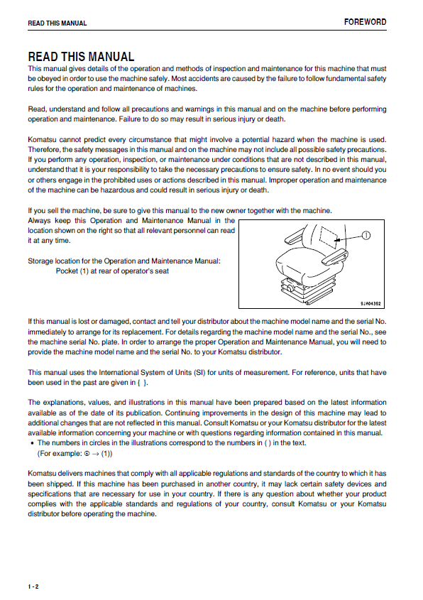 Official TEN00459-05: Komatsu WA320PZ-6 Wheel Loader Manual PDF