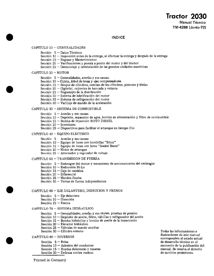 Official TM4268 Service Manual for John Deere 2030 Tractor