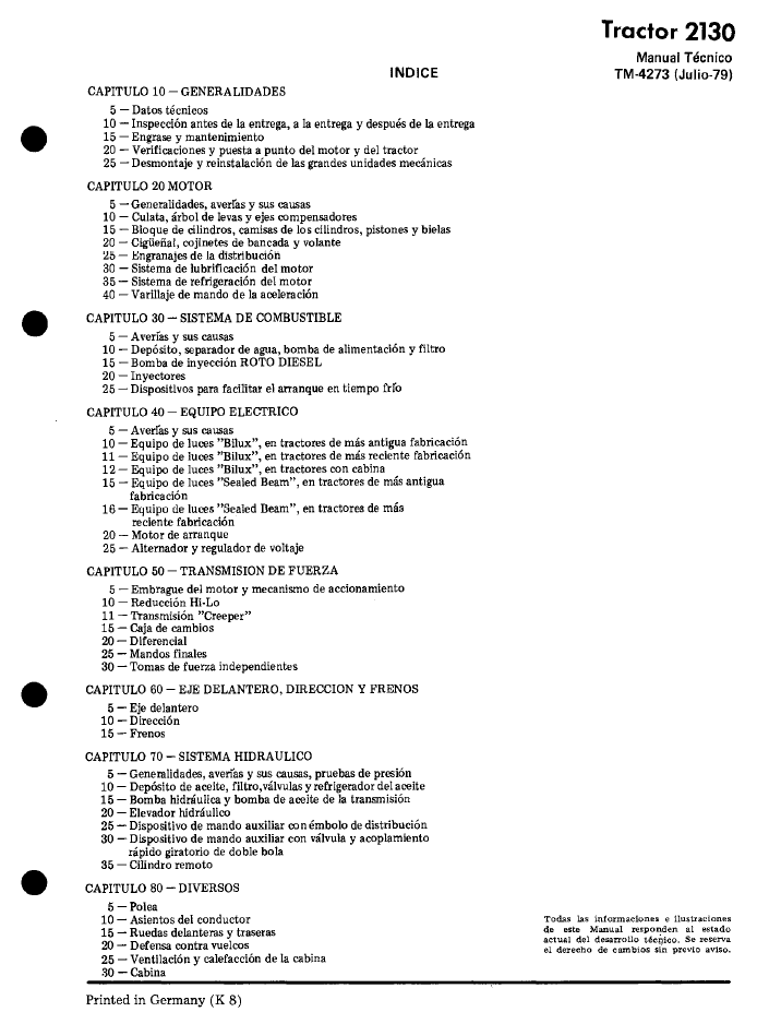 Official TM4273 Service Manual for John Deere 2130 Tractor