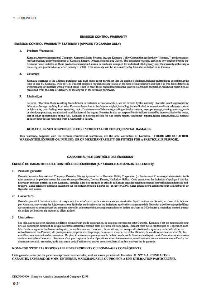 PC120-6 PC120LC-6 Excavator Operation Manual SEAM063601TD