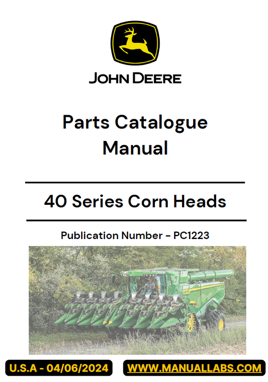 PC1223 John Deere 40 Series Corn Head Parts Catalogue PDF