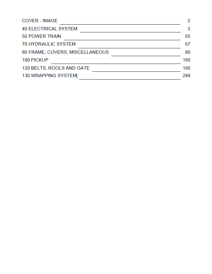 PC12824 John Deere 459E Round Baler Parts Manual PDF Download