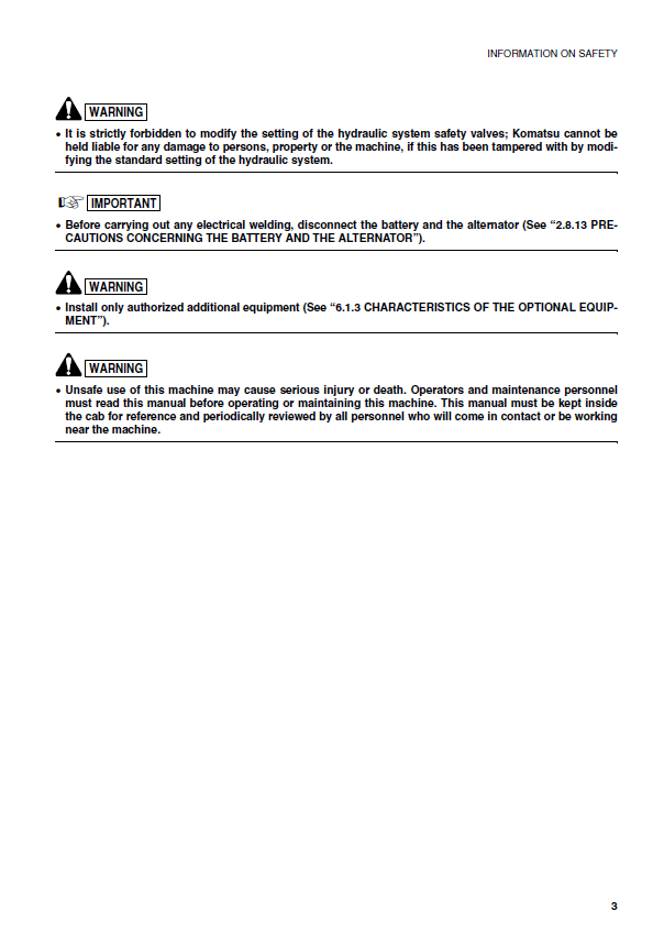 PC15R-8 Komatsu Hydraulic Excavator PDF Instruction Manual