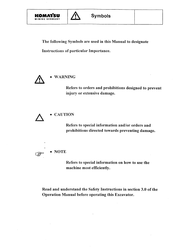 PC3000-1 Hydraulic Mining Shovel Repair Manual SMPC30006174