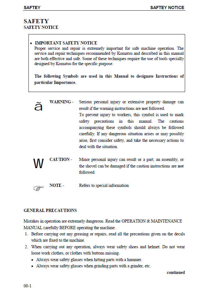 PC5500-6 Diesel Backhoe Attachment Service Manual SG_PC5500-6D_15014