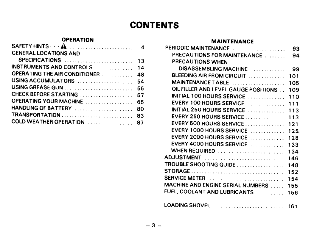 PC650-3 Hydraulic Excavator Manual SEAM02090303 PDF
