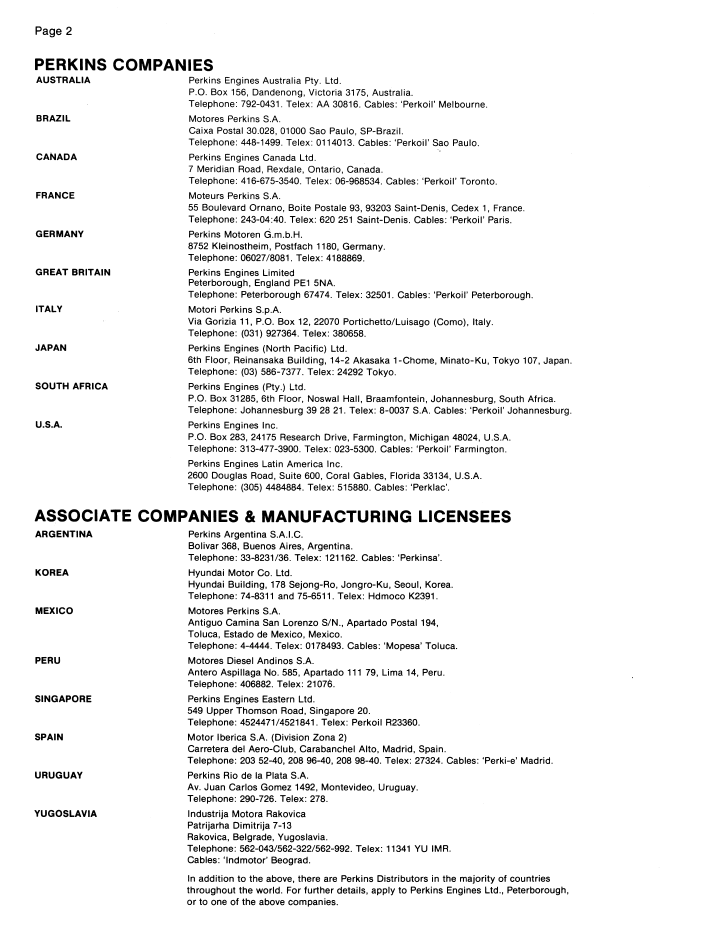 Perkins 4.2032 Diesel Engine Repair Manual 40542000 PDF