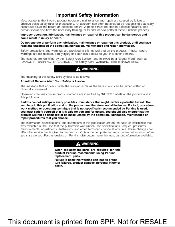 Perkins 402D-403D-404D Engine Service and Maintenance Guide
