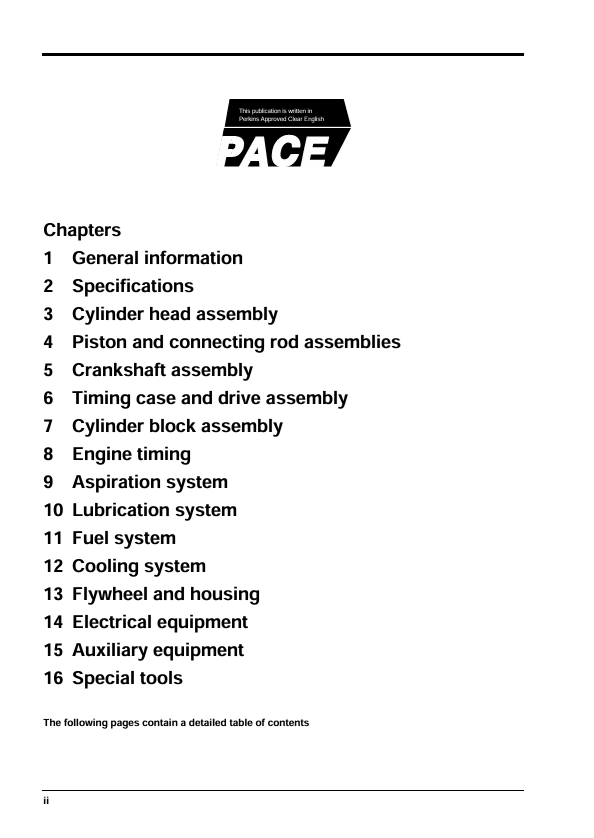 Perkins Phaser and 1000 Series AA-AH YA-YE Repair Manual