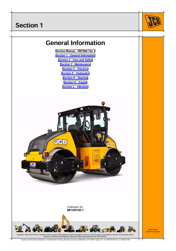 Professional JCB VMT860 Tier 3 Roller Service