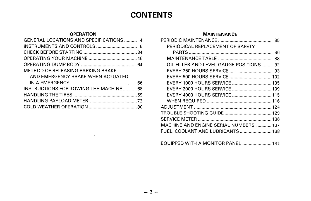 SEAD05610302 Manual: Komatsu HD785-3 Dump Truck Maintenance