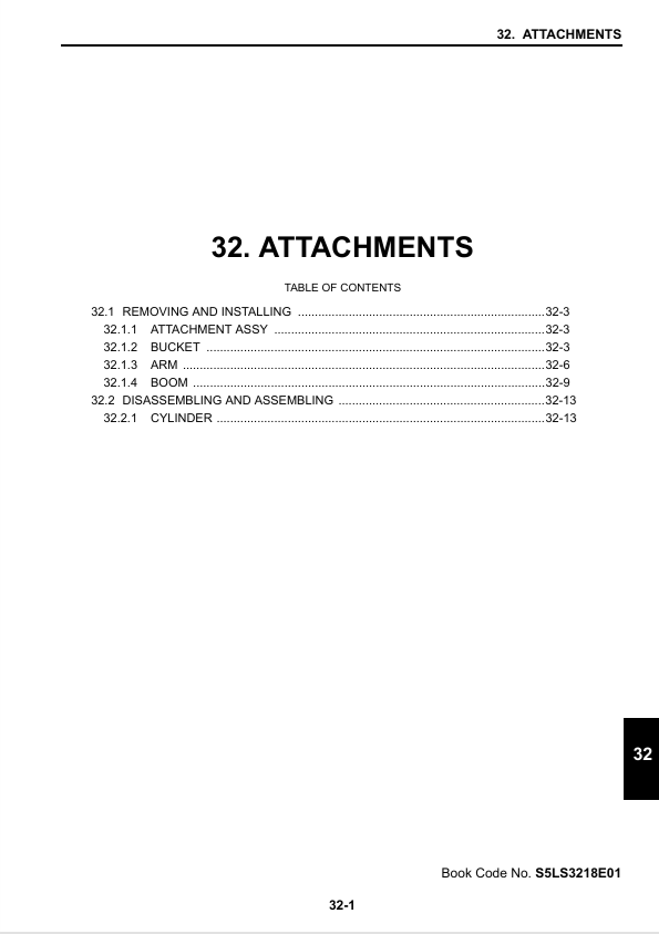 SK485LC-9 Excavator Disassembly & Assembly Manual S5YN3129E01