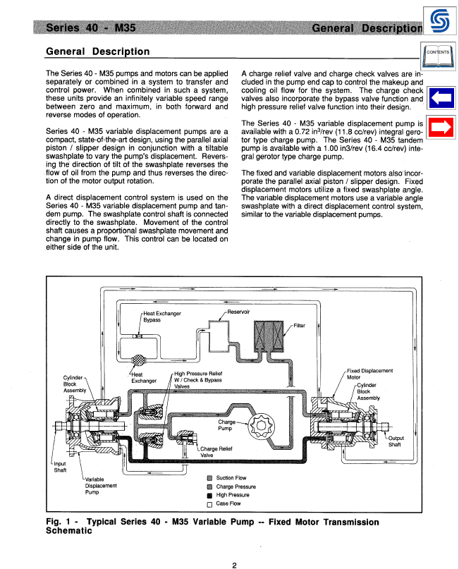 Sauer Danfoss Series 40 M35 Hydraulic Pump Service Manual PDF Download