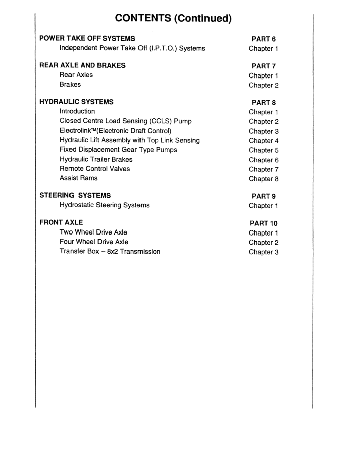 Series 40 Tractor Workshop Repair Manual 06900500 New Holland