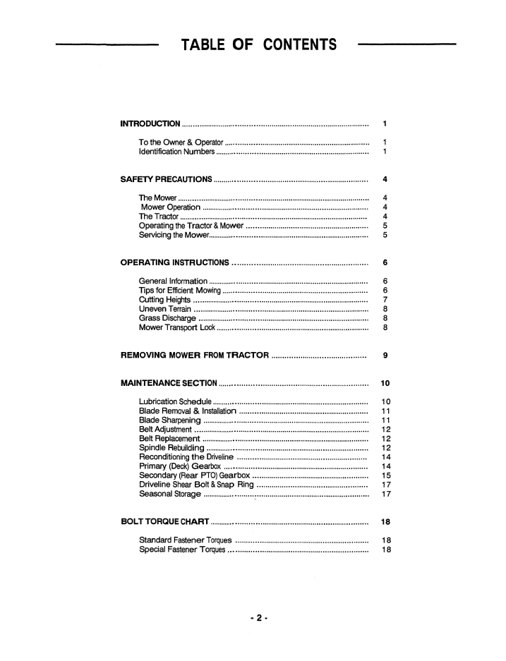 Series 914 72 Mower Manual for New Holland 1720 and 1920 Tractors