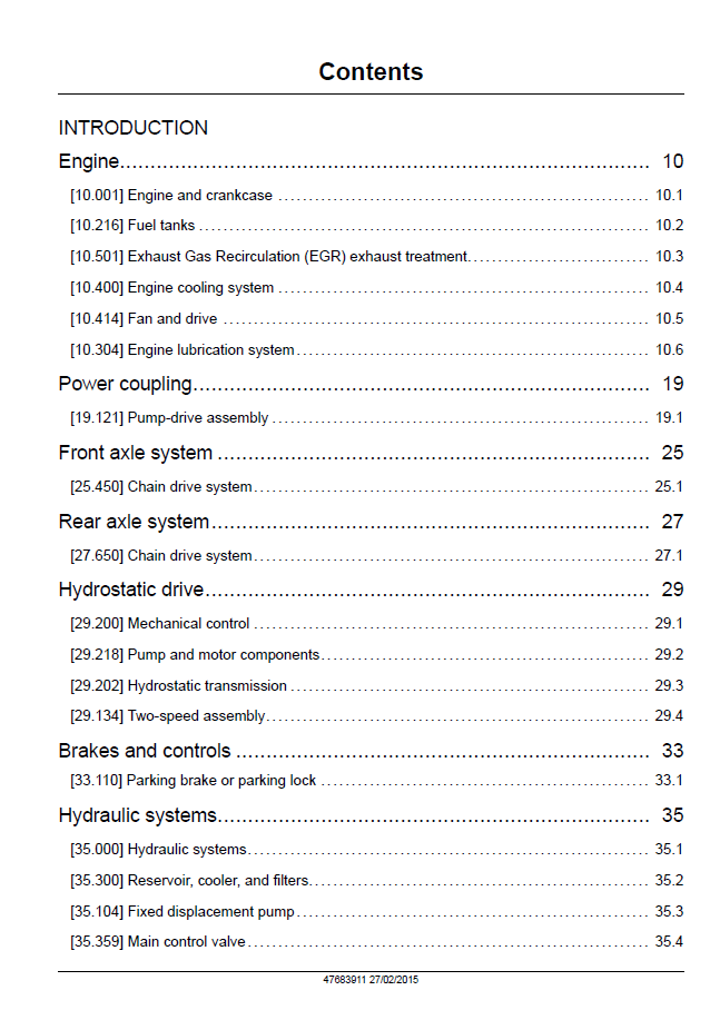 Stage IV New Holland L221 L228 C227 C232 Workshop Manual 47683911