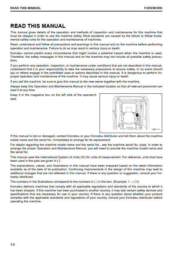 TEN00753-02: Komatsu PC650LC-11 Excavator Operation and Maintenance PDF