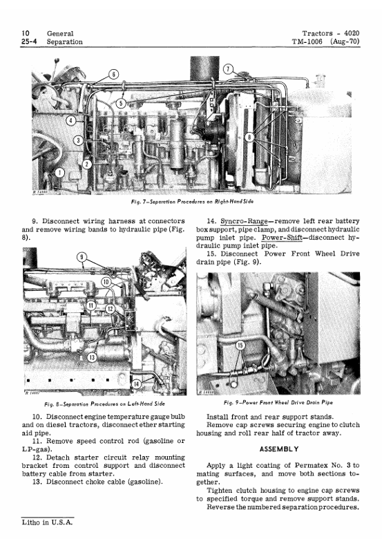 TM1006 John Deere 4000 and 4020 Tractor Technical Service Manual
