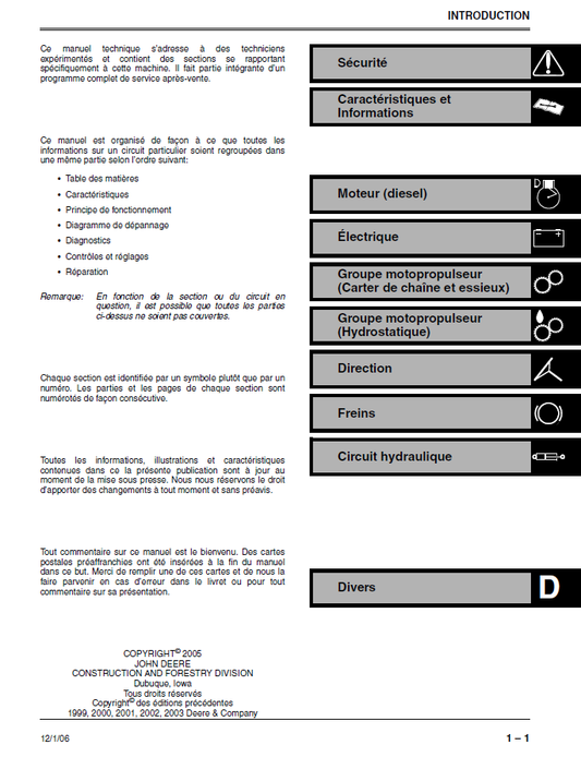 TM10161 John Deere 260 270 Loader Service Repair Manual