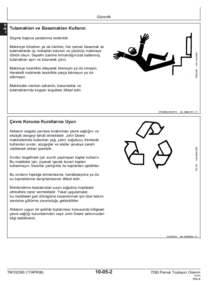 TM102080 John Deere 7260 Cotton Picker Diagnostic and Repair Guide