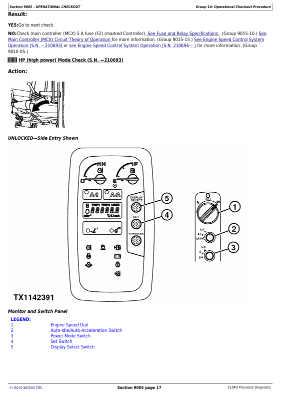 TM10325 John Deere 2154D Processor Diagnostic and Troubleshooting Manual