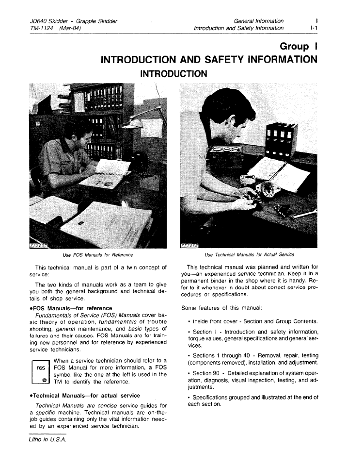 TM1124 John Deere Skidder Repair & Maintenance Workshop Guide