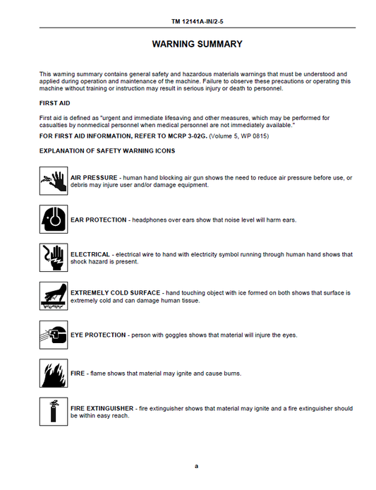 TM12141AIN5 John Deere 250GR Hydraulic Excavator V5 Maintenance Manual
