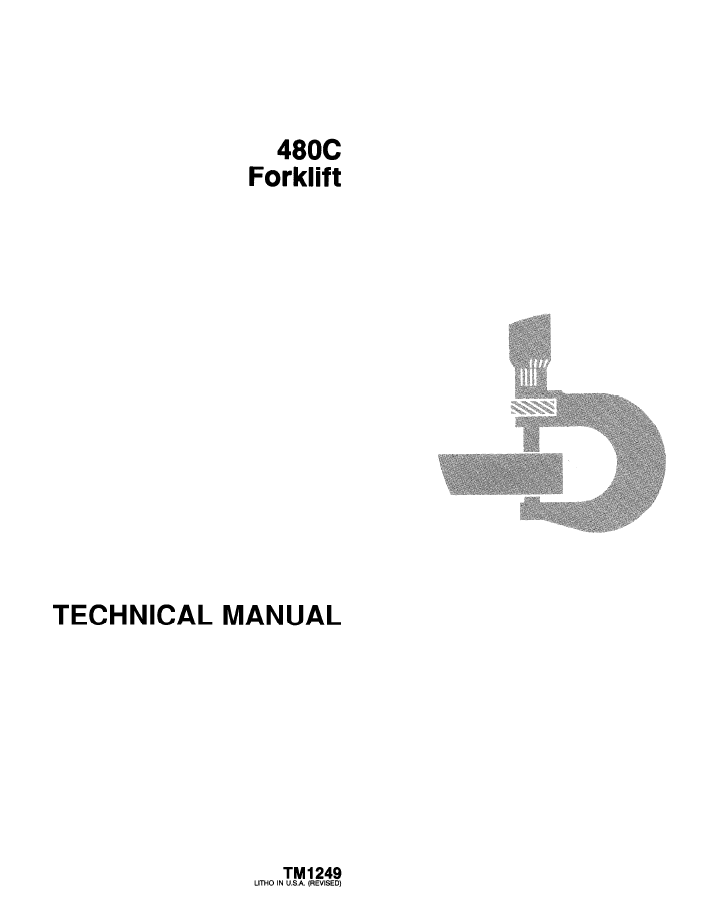 TM1249 John Deere 480C Forklift Technical Manual PDF