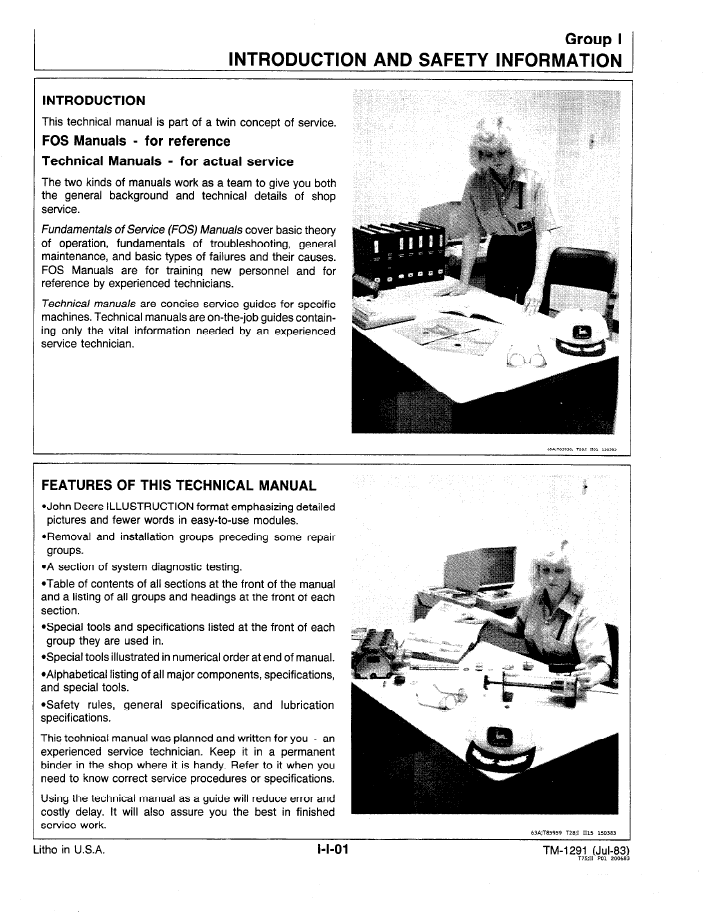 TM1291 John Deere Crawler Equipment Repair & Service Manual