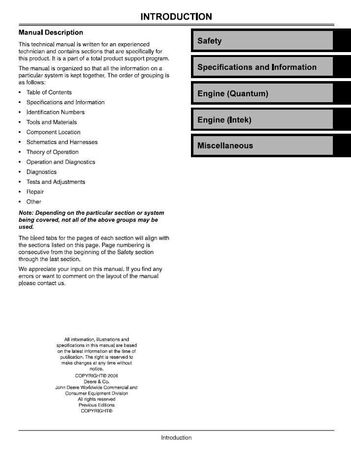 TM1335 John Deere Walk-Behind Rotary Mower Technical Repair Manual