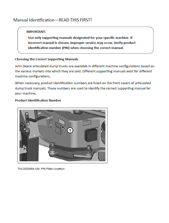 TM13380X19 Troubleshooting & Diagnostic Manual for John Deere Dump Trucks