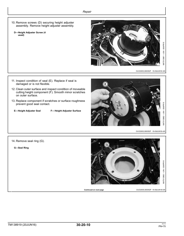 TM138919 John Deere Tango E5 Robotic Mower Workshop Technical Guide