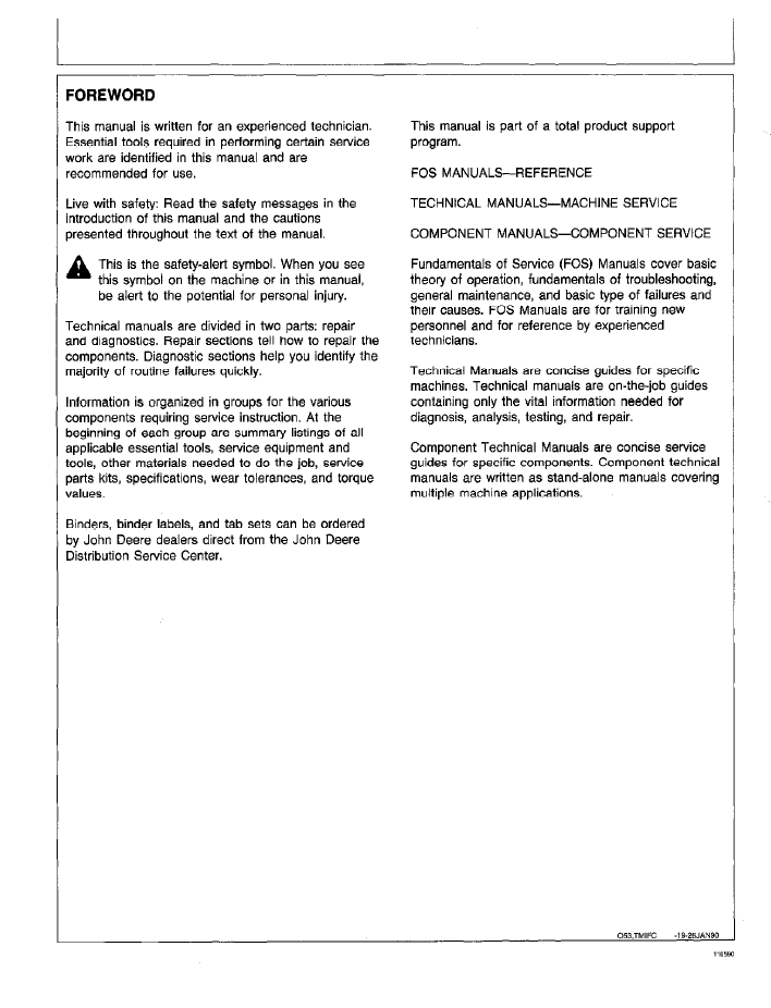 TM1398 John Deere 84 Loader Complete Repair Manual