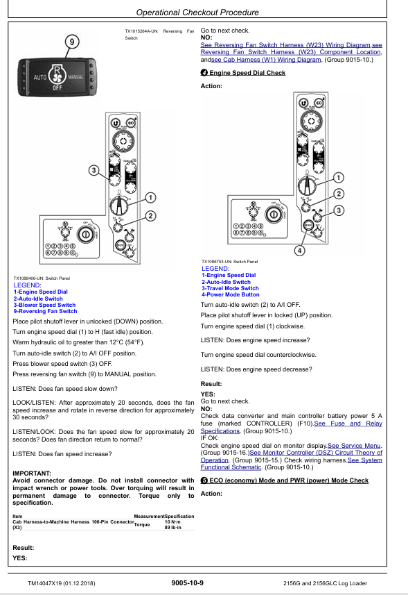 TM14047X19 John Deere 2156G 2156GLC Log Loader Workshop Manual
