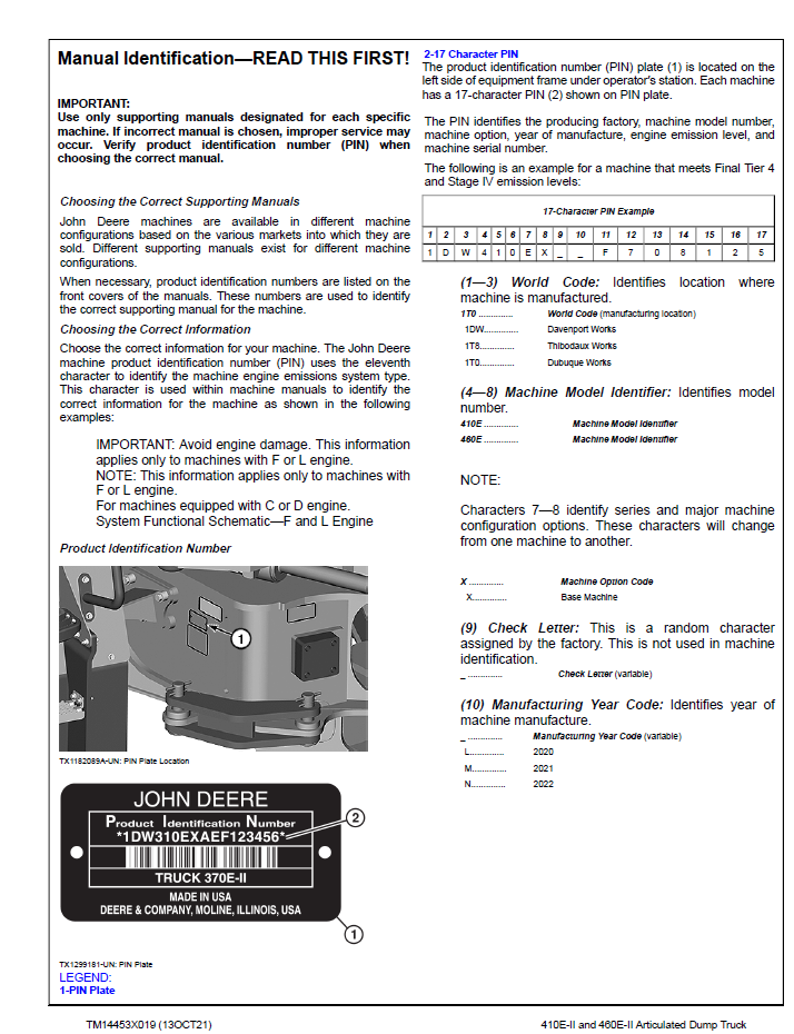 TM14453X019 John Deere ADT Service & Workshop Repair Guide
