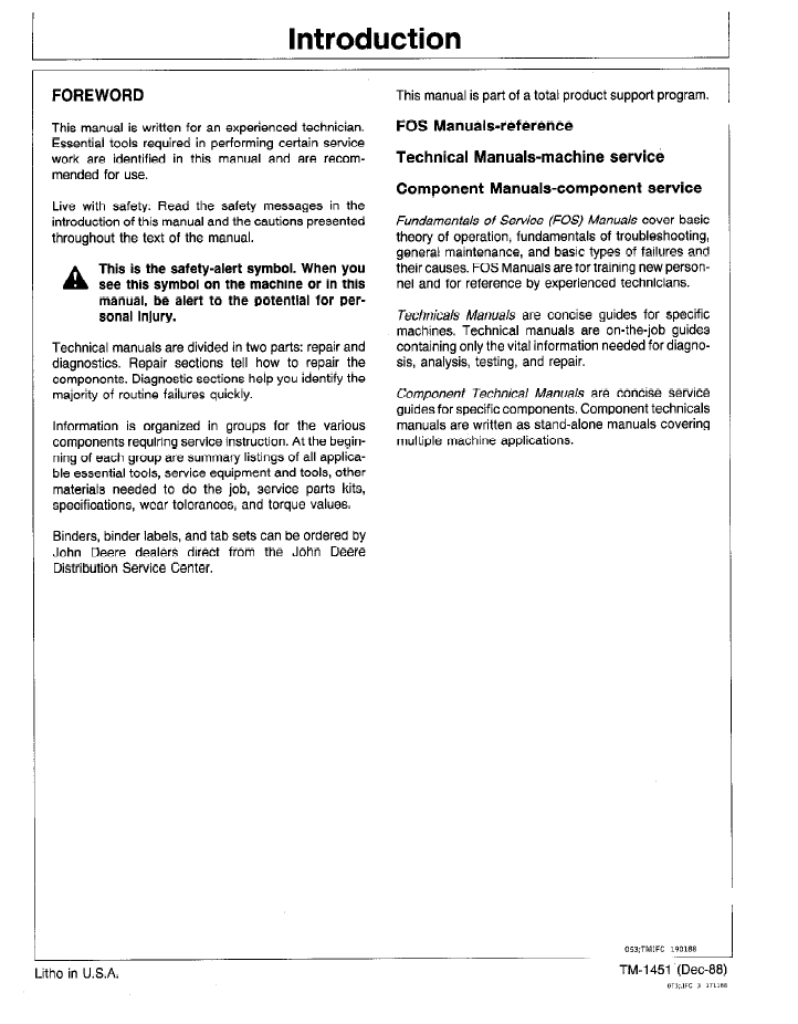 TM1451 John Deere 710C Backhoe Loader Service Repair Manual