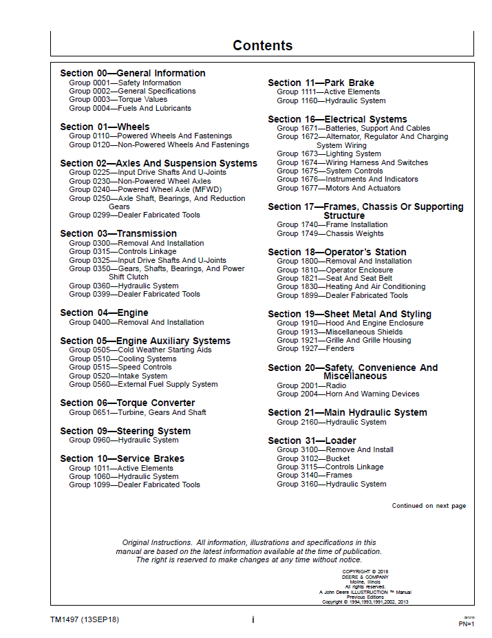 TM1497 Deere 310D 315D Backhoe Repair Workshop Manual Download Guide