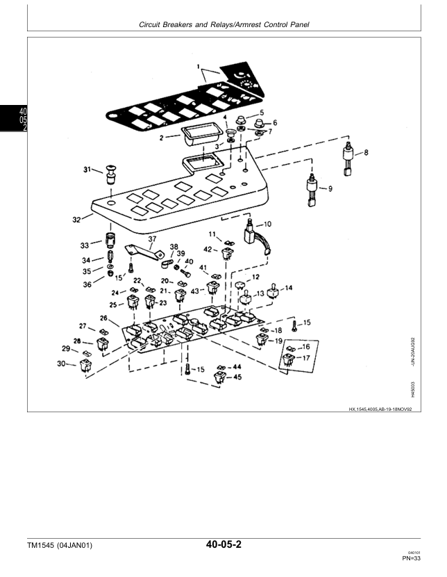 TM1545 John Deere Sidehill 9500 Combine Repair Test Manual PDF