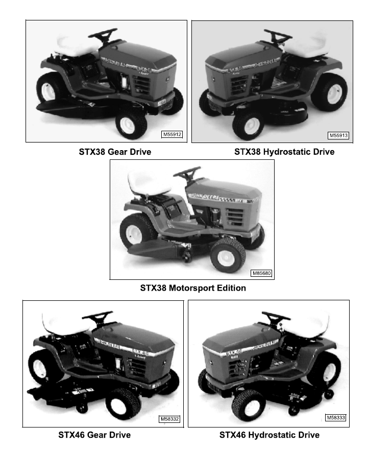 TM1561 John Deere STX Series Lawn Tractor Service & Repair Manual