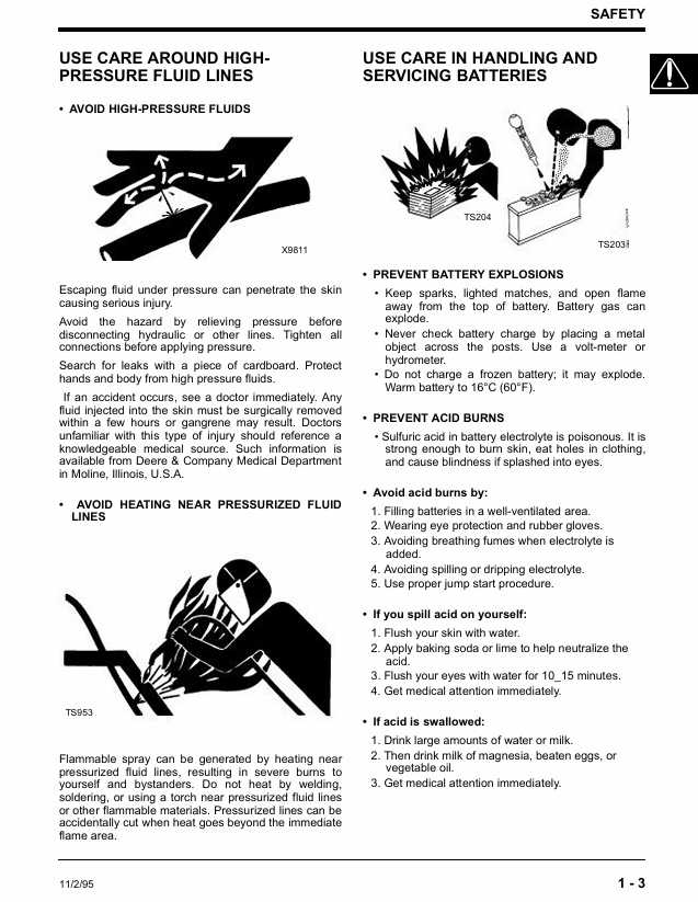 TM1594 John Deere PTO Drive Technical & Service Guide