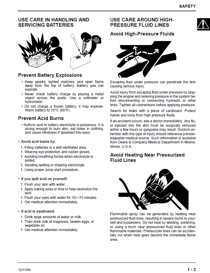 TM1597 Technical Manual for John Deere F735 Front Mower PDF Download