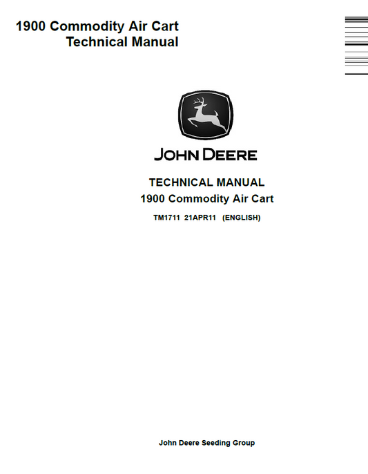 TM1711 John Deere 1900 Commodity Air Cart Technical Manual PDF