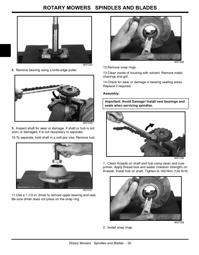 TM1763 John Deere Mower Attachments Repair & Operation Manual