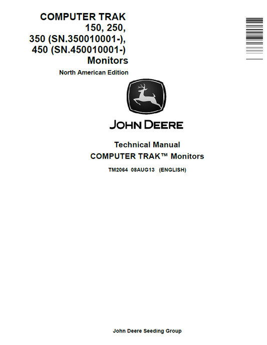 TM2064 John Deere Computer Trak 150 250 350 450 Monitor Manual