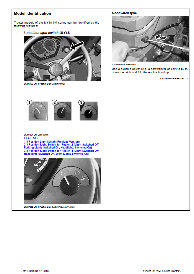 TM410819 John Deere M Series Tractor Workshop & Repair Technical Manual