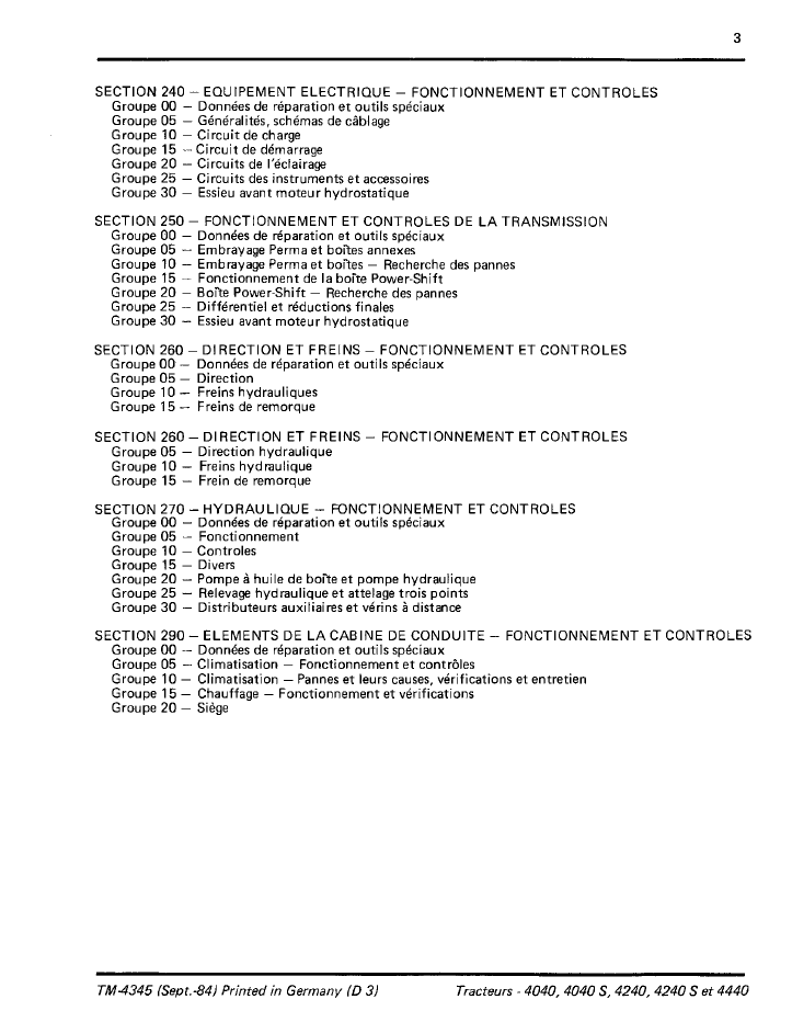 TM4345 John Deere 4040 Series Tractor Repair & Technical Manual PDF