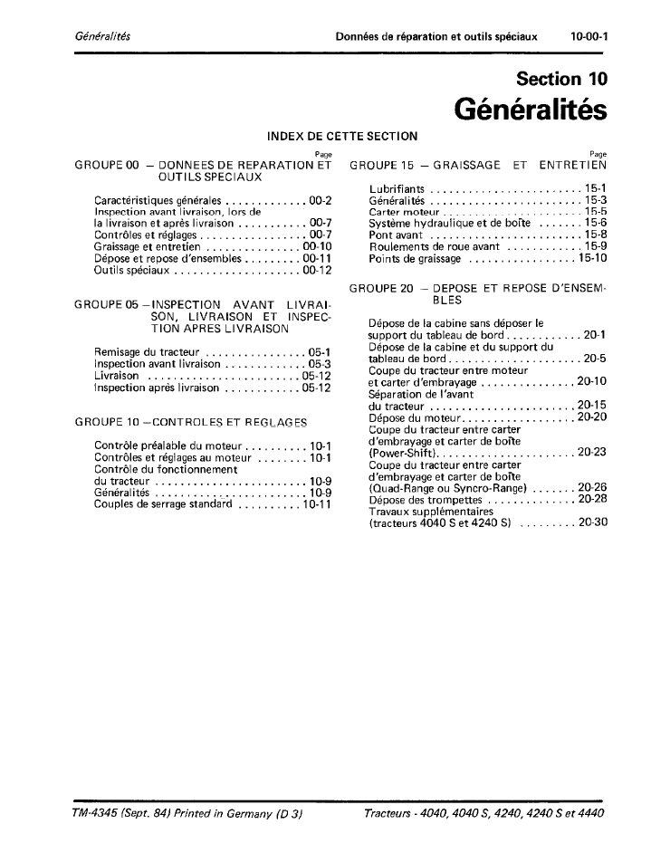 TM4345 John Deere Tractor Repair Manual – 4040 to 4440 Series
