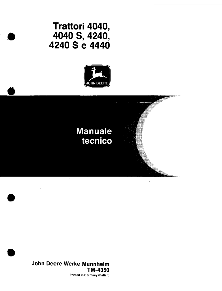 TM4350 John Deere 4040, 4040S, 4240, 4240S & 4440 Technical Manual PDF