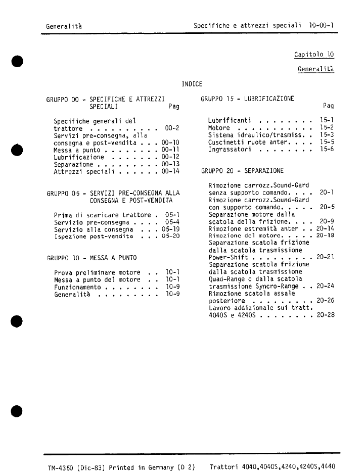 TM4350 John Deere Tractor Service Manual – 4040 to 4440 Series